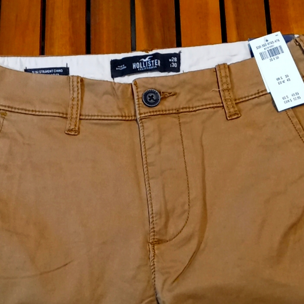 28X30 mens khaki hollister dress pants